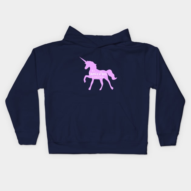 Be a Unicorn in a field of horses Kids Hoodie by otaku_sensei6